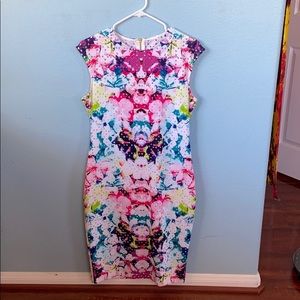 Colorful bodycon dress